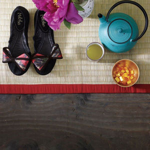 Anthropologie Blooming Bow Flats Size 39 Black Suded Ballerinas By Maloles